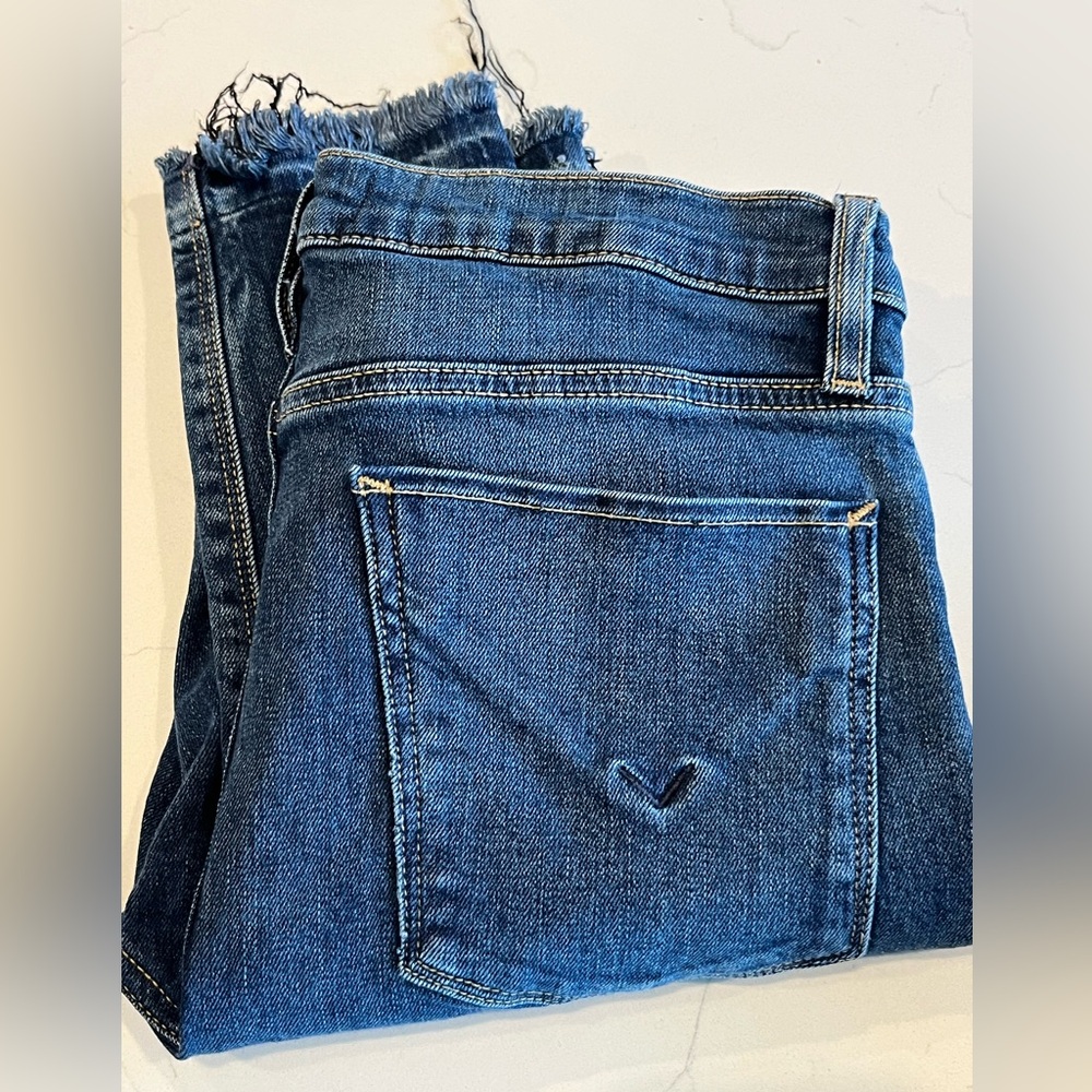 Hudson raw hem jeans